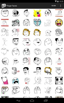 Rage Faces android App screenshot 1